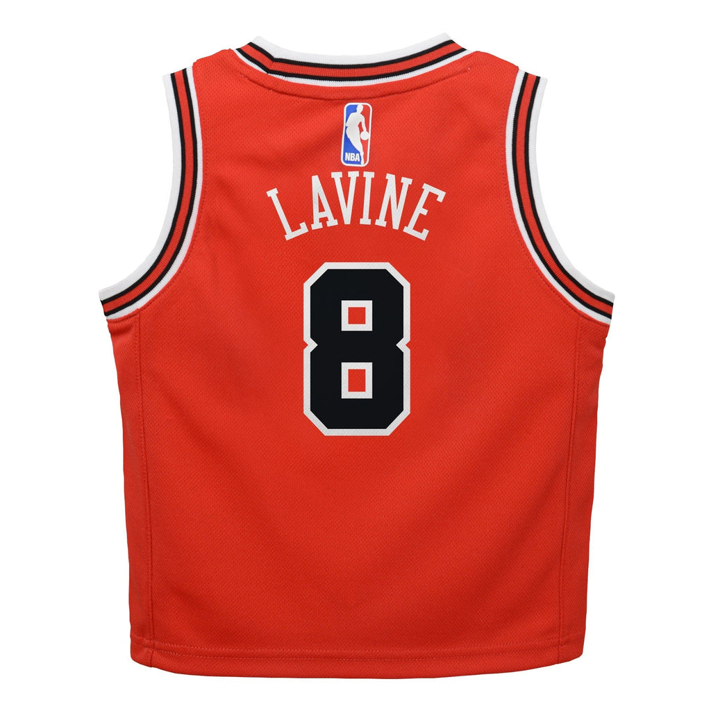 Preschool Chicago Bulls Zach Lavine Red Nike Swingman Icon Jersey - image 3
