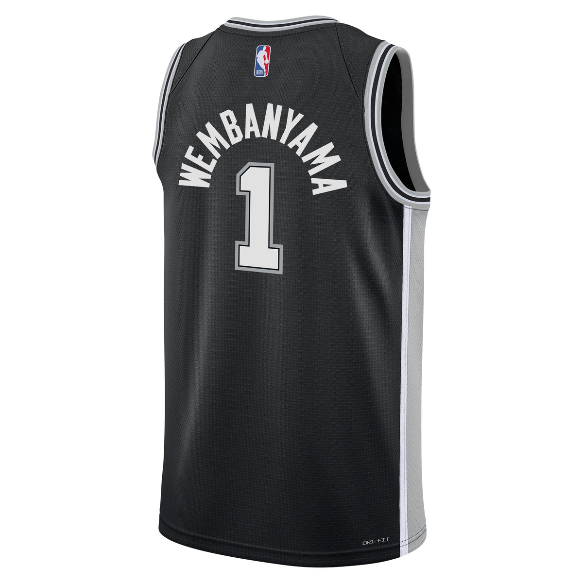 San Antonio Spurs Victor Wembanyama Nike Black Swingman Icon Jersey - image 3