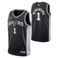 San Antonio Spurs Victor Wembanyama Nike Black Swingman Icon Jersey - image 1