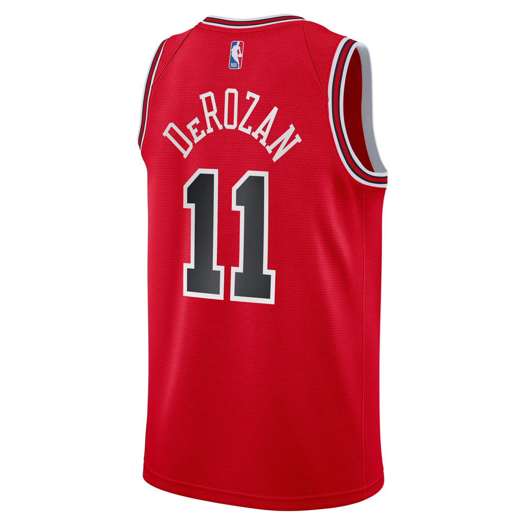Chicago Bulls Demar Derozan Red Nike Swingman Icon Jersey - image 3