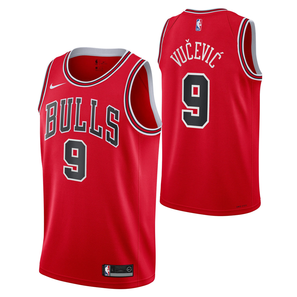 Chicago Bulls Nikola Vucevic Red Nike Swingman Icon Jersey - image 1