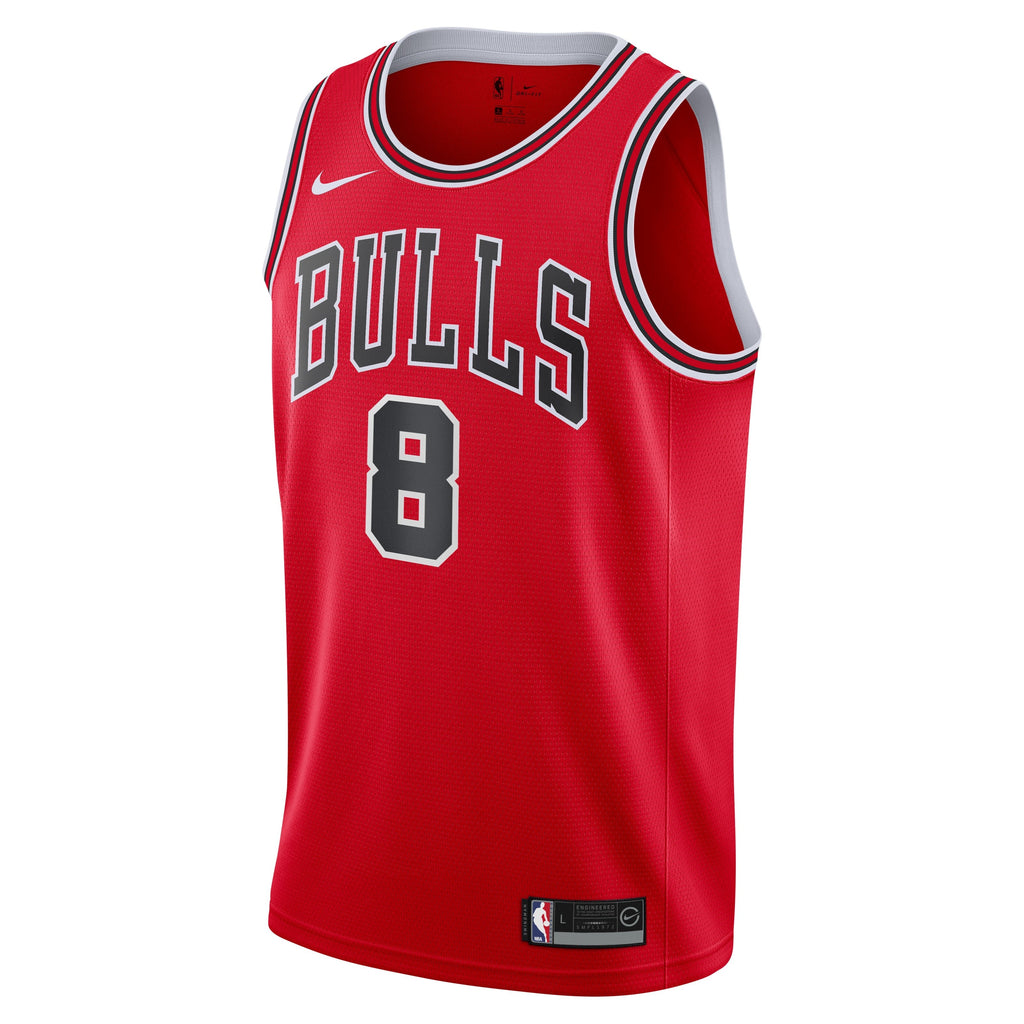 Chicago Bulls Zach Lavine Red Nike Swingman Icon Jersey - image 2
