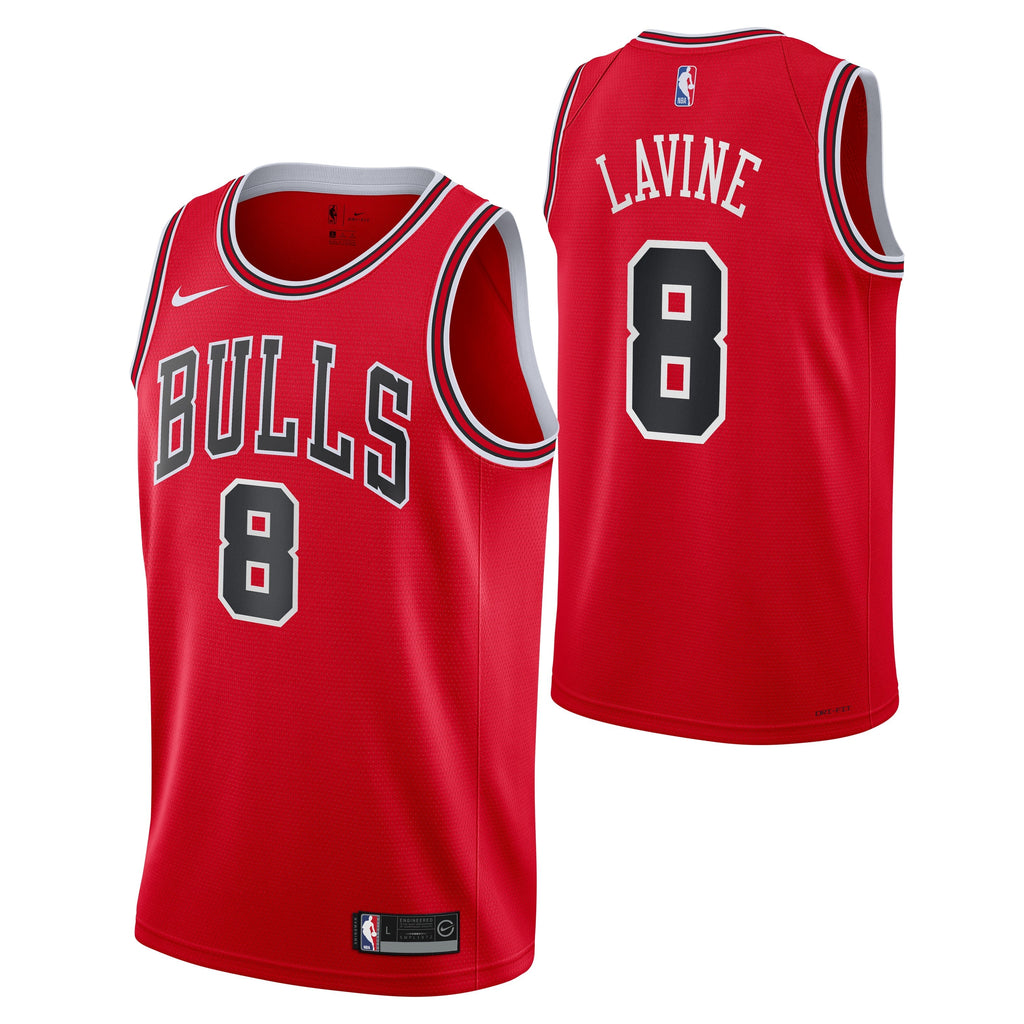 Chicago Bulls Zach Lavine Red Nike Swingman Icon Jersey - image 1