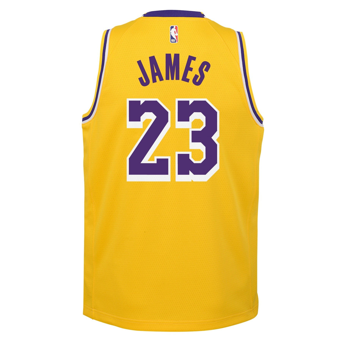 Los Angeles Lakers LeBron James Nike Gold Swingman Jersey - Icon Edition - image 3