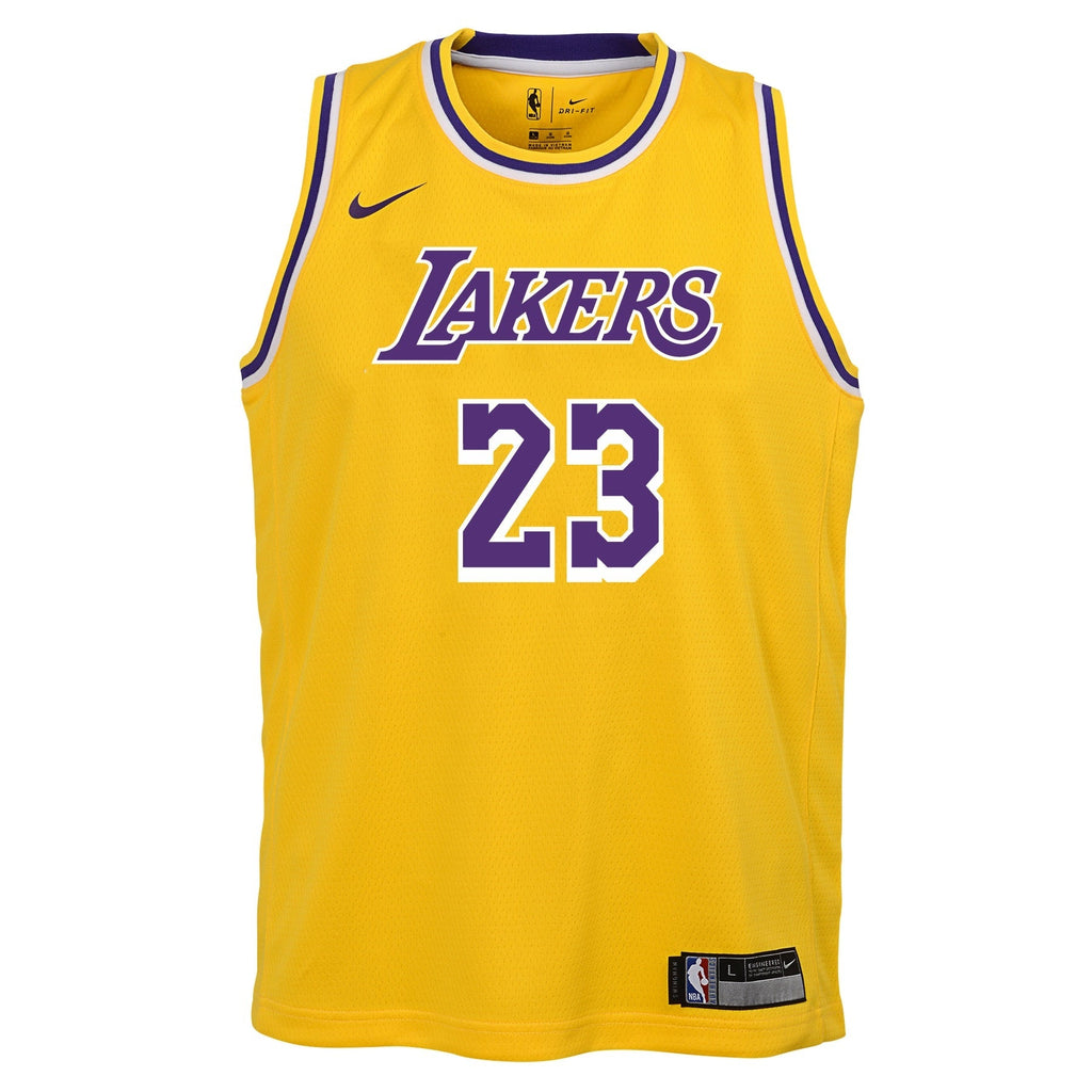 Los Angeles Lakers LeBron James Nike Gold Swingman Jersey - Icon Edition - image 2