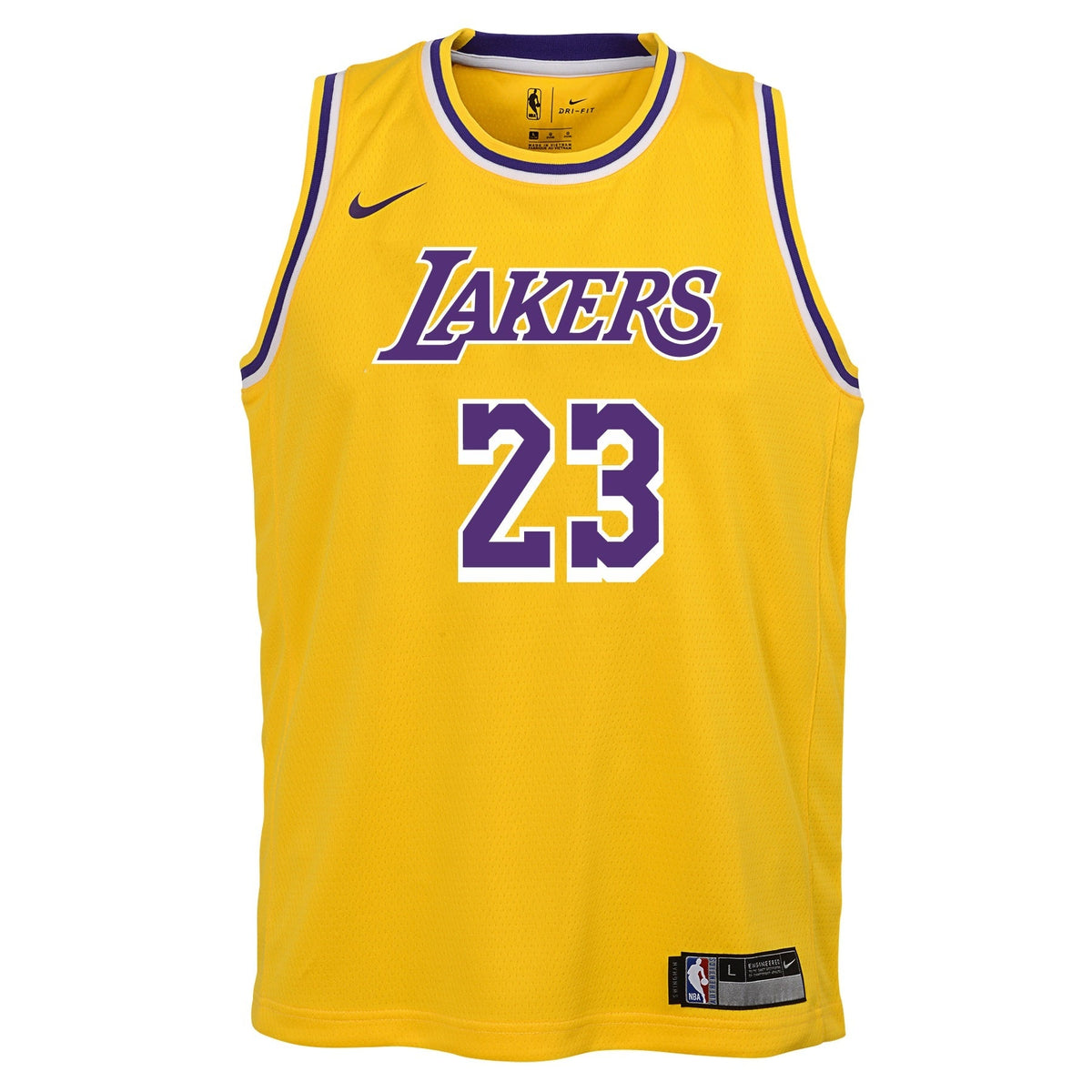 Los Angeles Lakers LeBron James Nike Gold Swingman Jersey - Icon Edition - image 2