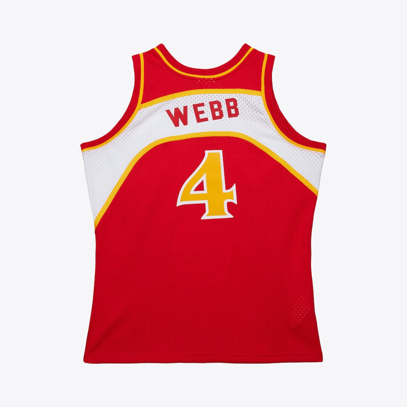 Atlanta Hawks Swingman Jersey Road Spud Webb 1986 87 | RTJ13063 - image 2