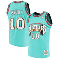 Men's Vancouver Grizzlies Mike Bibby Mitchell & Ness Teal Hardwood Classics Swingman Jersey - image 1