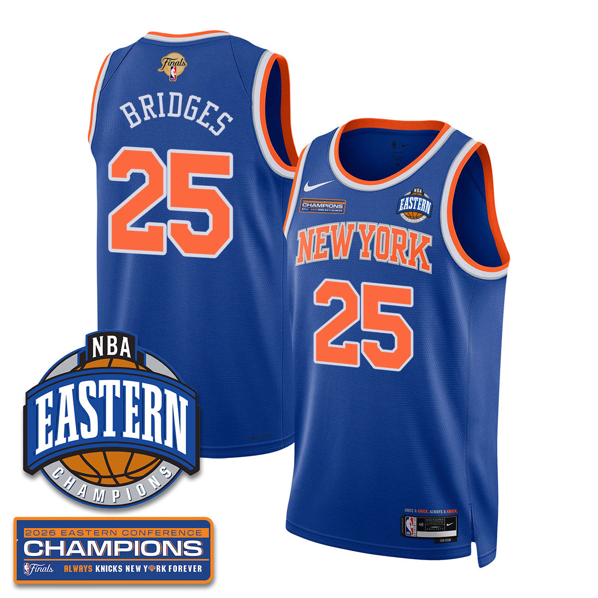 NYK 2026 NBA Eastern Conference Champions City Jersey - Stitched - image 13