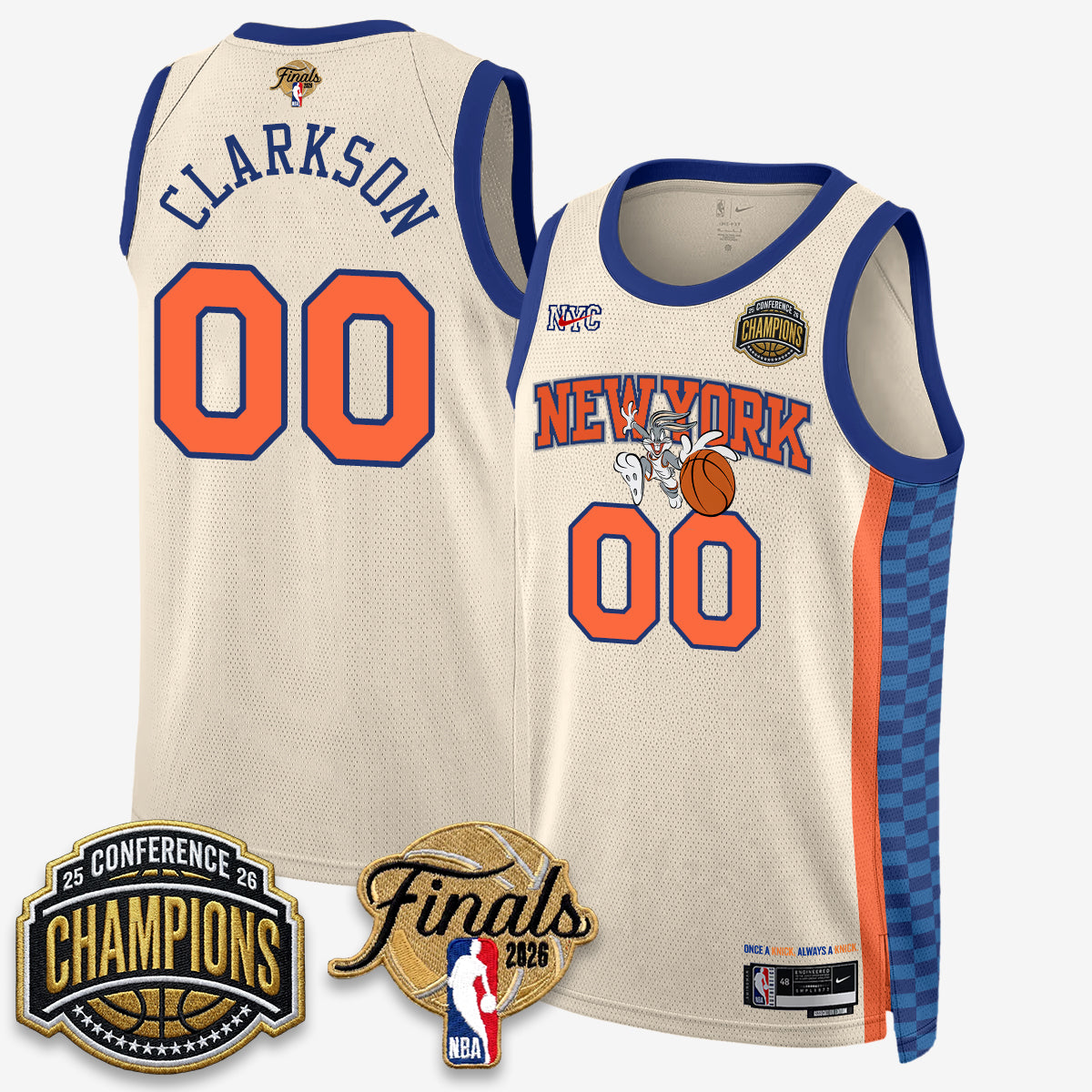 NYK 2026 NBA Eastern Conference Champions x Looney Tunes Vapor Jersey V2- Stitched - image 26