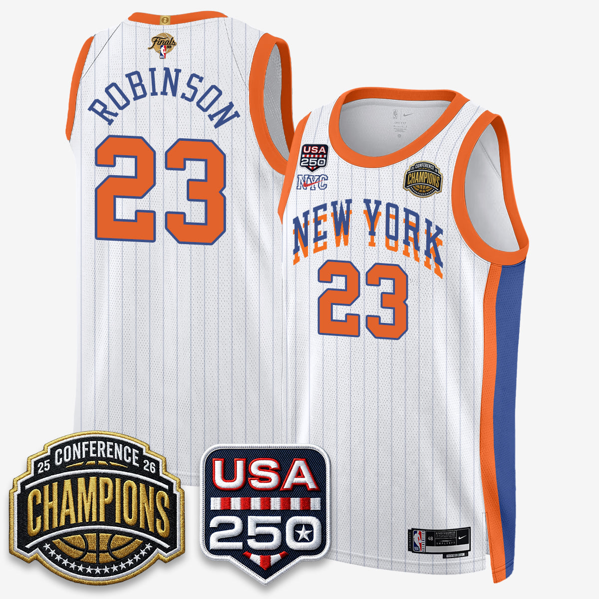NYK 2026 NBA Eastern Conference Champions City Edition Jersey V2- Stitched (2) - image 6