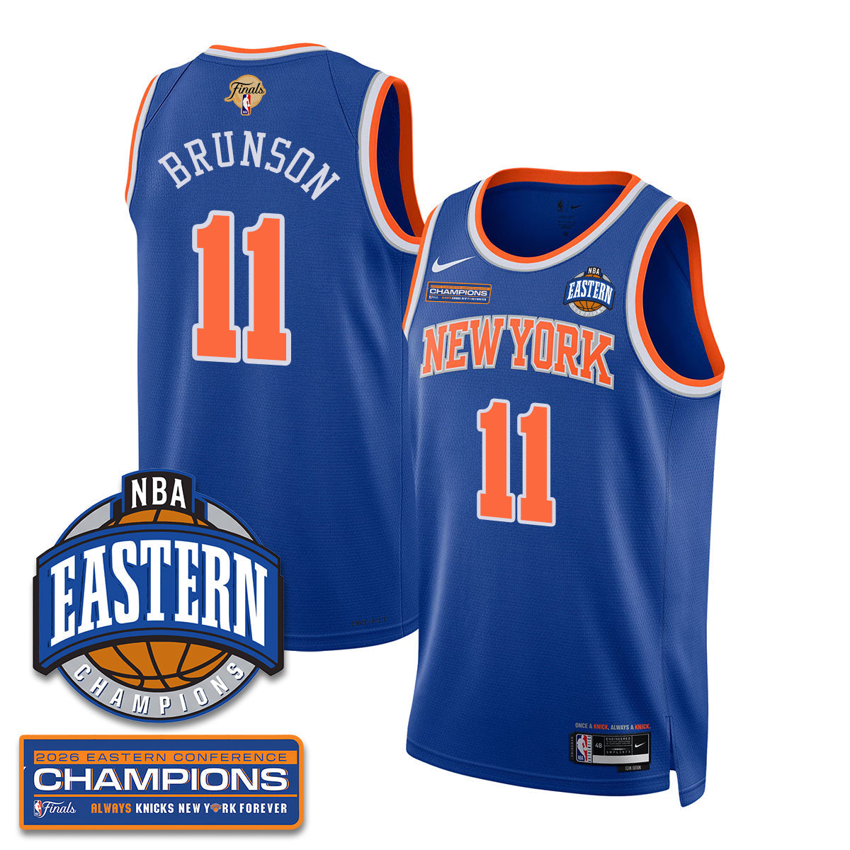 NYK 2026 NBA Eastern Conference Champions Vapor Jersey - Stitched - image 1