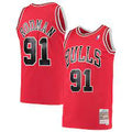 Chicago Bulls Dennis Rodman Red 1997-98 Hardwood Classics Swingman Jersey - image 1