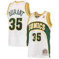 Seattle Supersonics Kevin Durant White 2007-08 Hardwood Classics Swingman Jersey - image 1