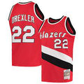 Clyde Drexler Portland Trail Blazers 1983-84 Mitchell & Ness Red Basketball Jersey - image 1