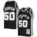 San Antonio Spurs David Robinson Black 1998-99 Hardwood Classics Swingman Jersey - image 1
