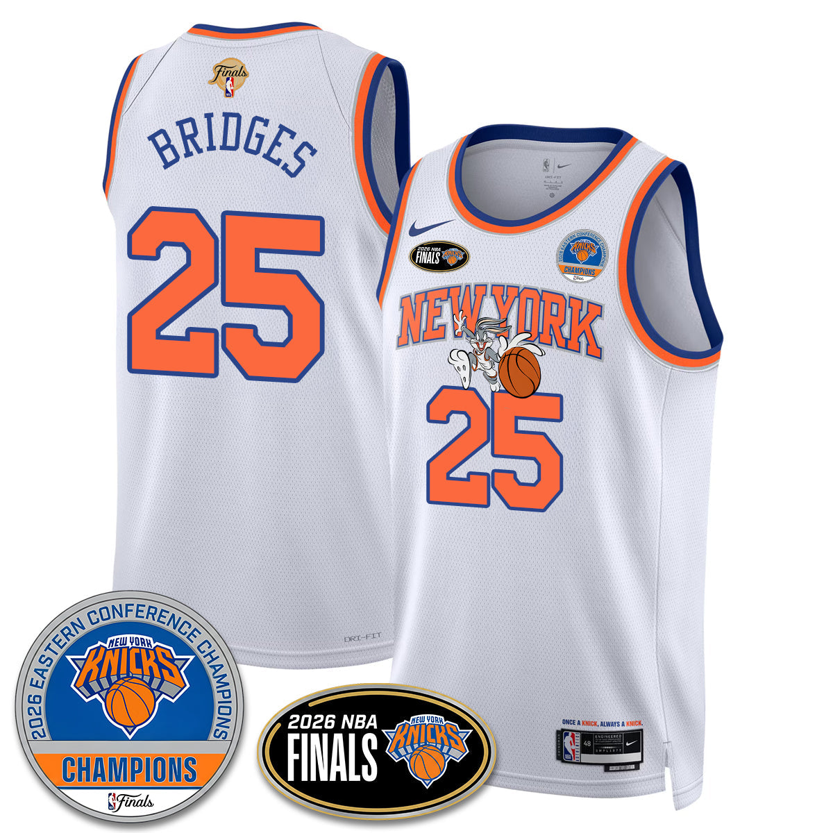 NYK 2026 NBA Eastern Conference Champions x Bunny Vapor Jersey - Stitched - image 4