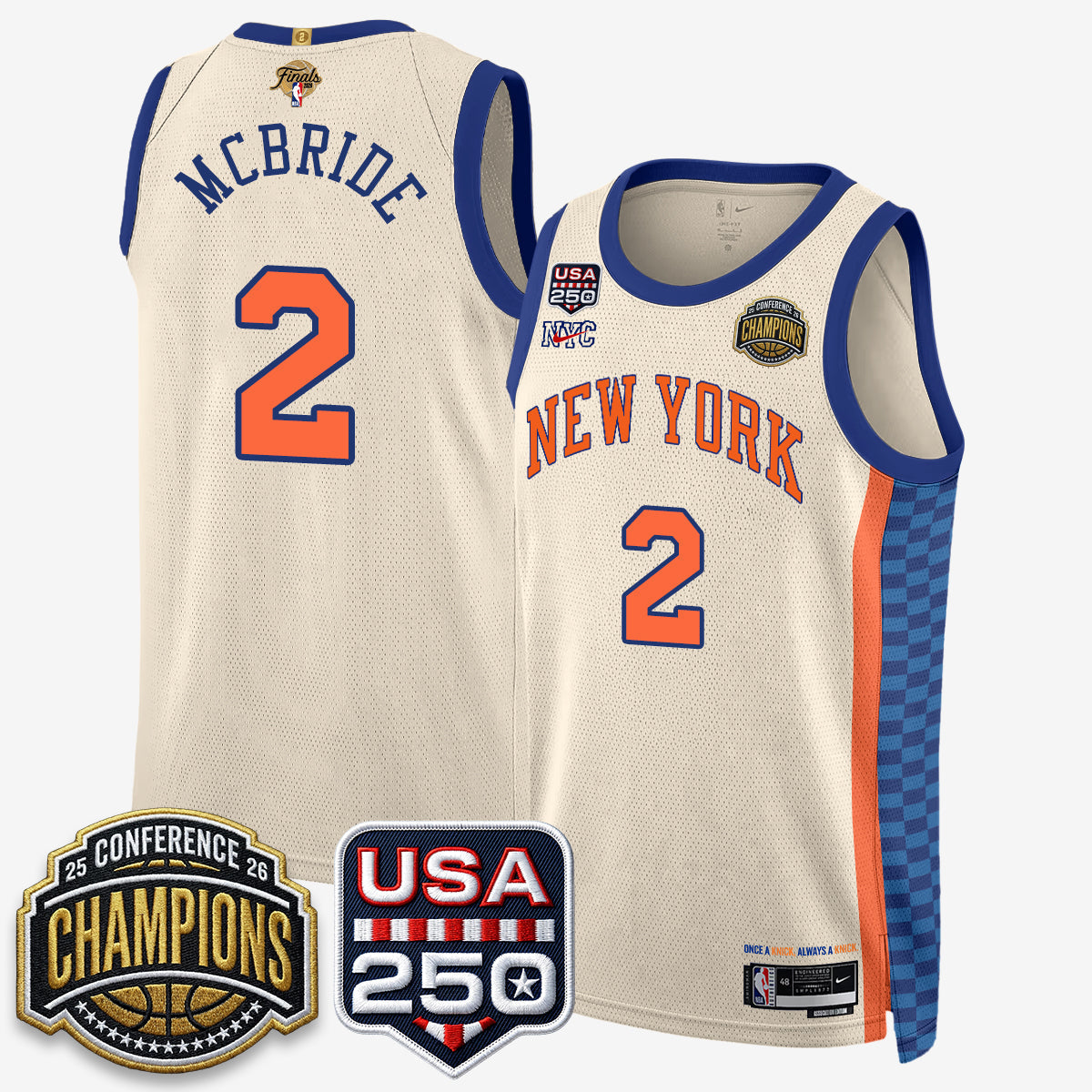NYK 2026 NBA Eastern Conference Champions City Edition Jersey V2- Stitched (2) - image 43