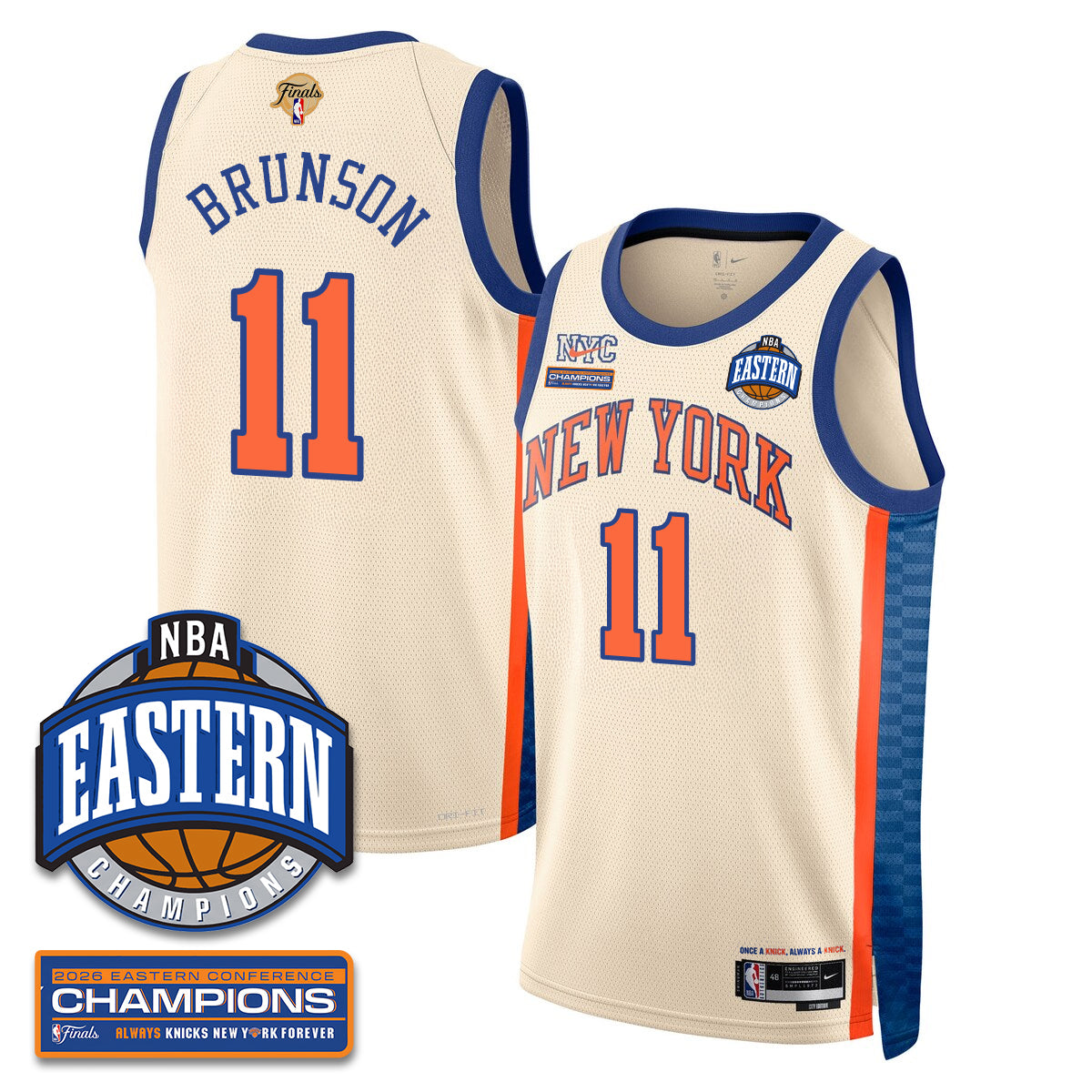 NYK 2026 NBA Eastern Conference Champions City Jersey - Stitched - image 1