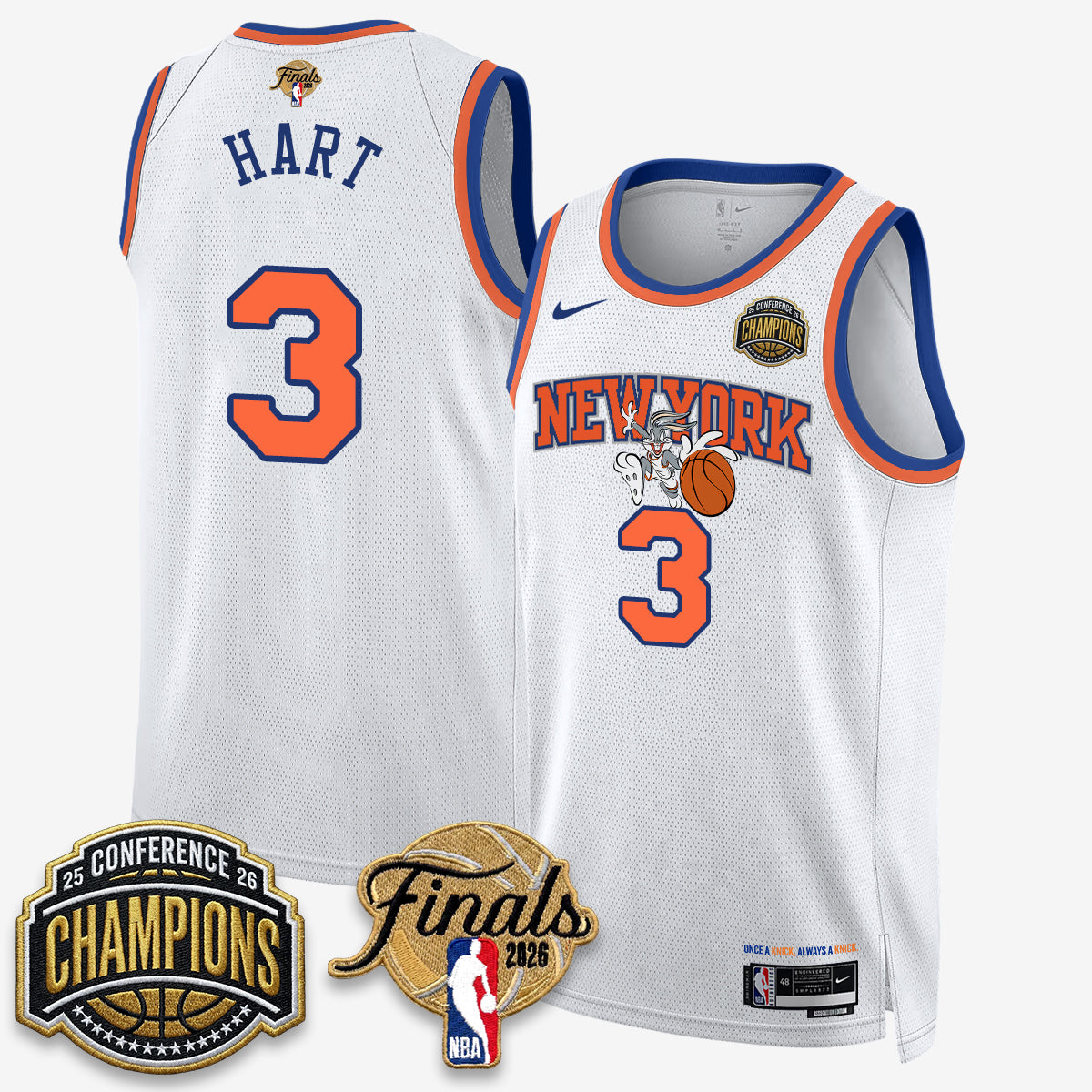 NYK 2026 NBA Eastern Conference Champions x Looney Tunes Vapor Jersey V2- Stitched - image 5