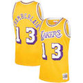 Los Angeles Lakers Wilt Chamberlain 1971-72 Mitchell & Ness Yellow Basketball Jersey - image 1