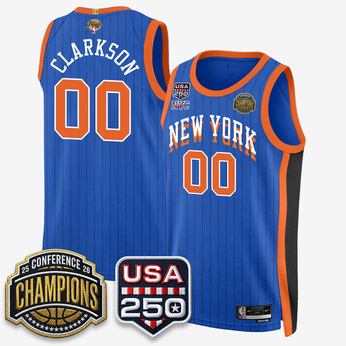 NYK 2026 NBA Eastern Conference Champions City Cream Edition Jersey V2- Stitched - image 17
