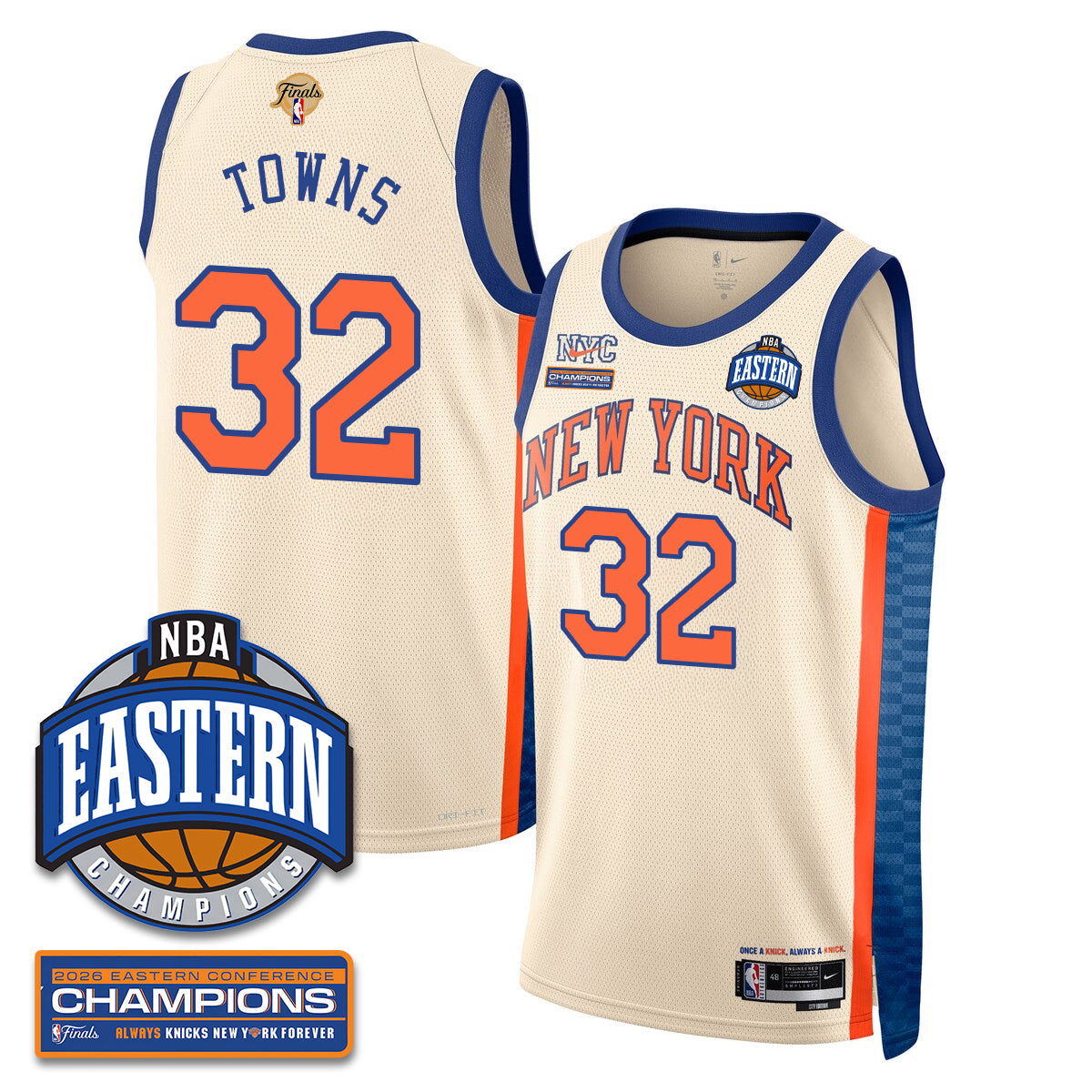 NYK 2026 NBA Eastern Conference Champions City Jersey - Stitched - image 2