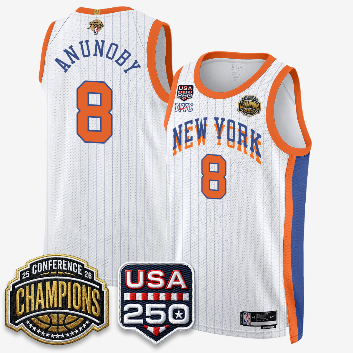 NYK 2026 NBA Eastern Conference Champions City Edition Jersey V2- Stitched (2) - image 3