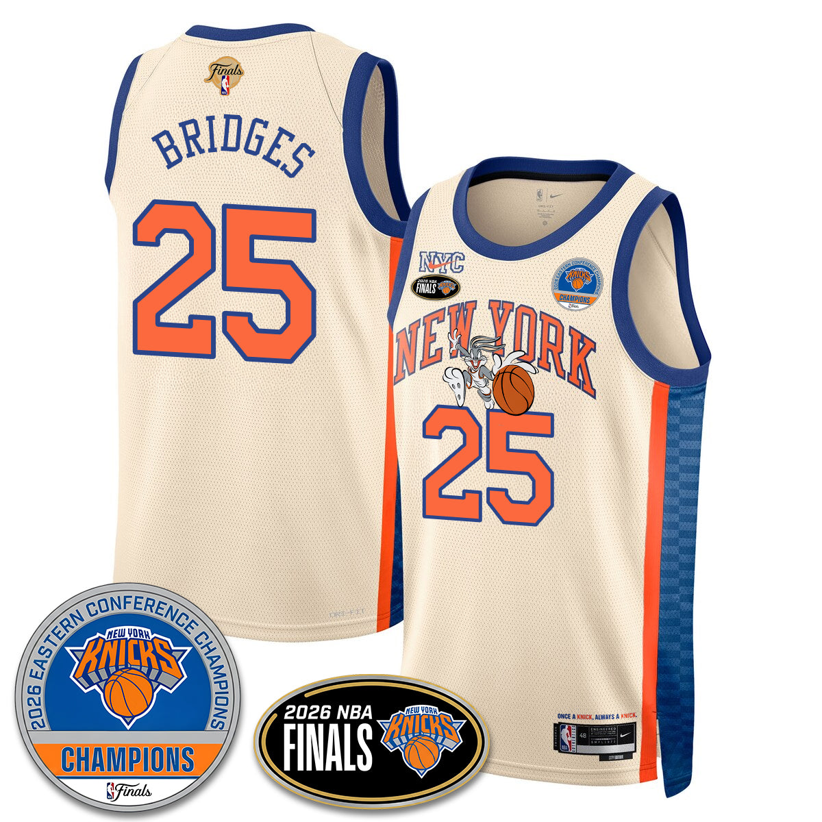 NYK 2026 NBA Eastern Conference Champions x Bunny Vapor Jersey - Stitched - image 22