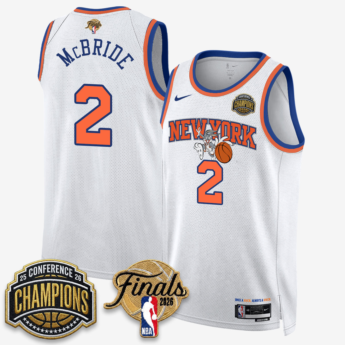 NYK 2026 NBA Eastern Conference Champions x Looney Tunes Vapor Jersey V2- Stitched - image 7