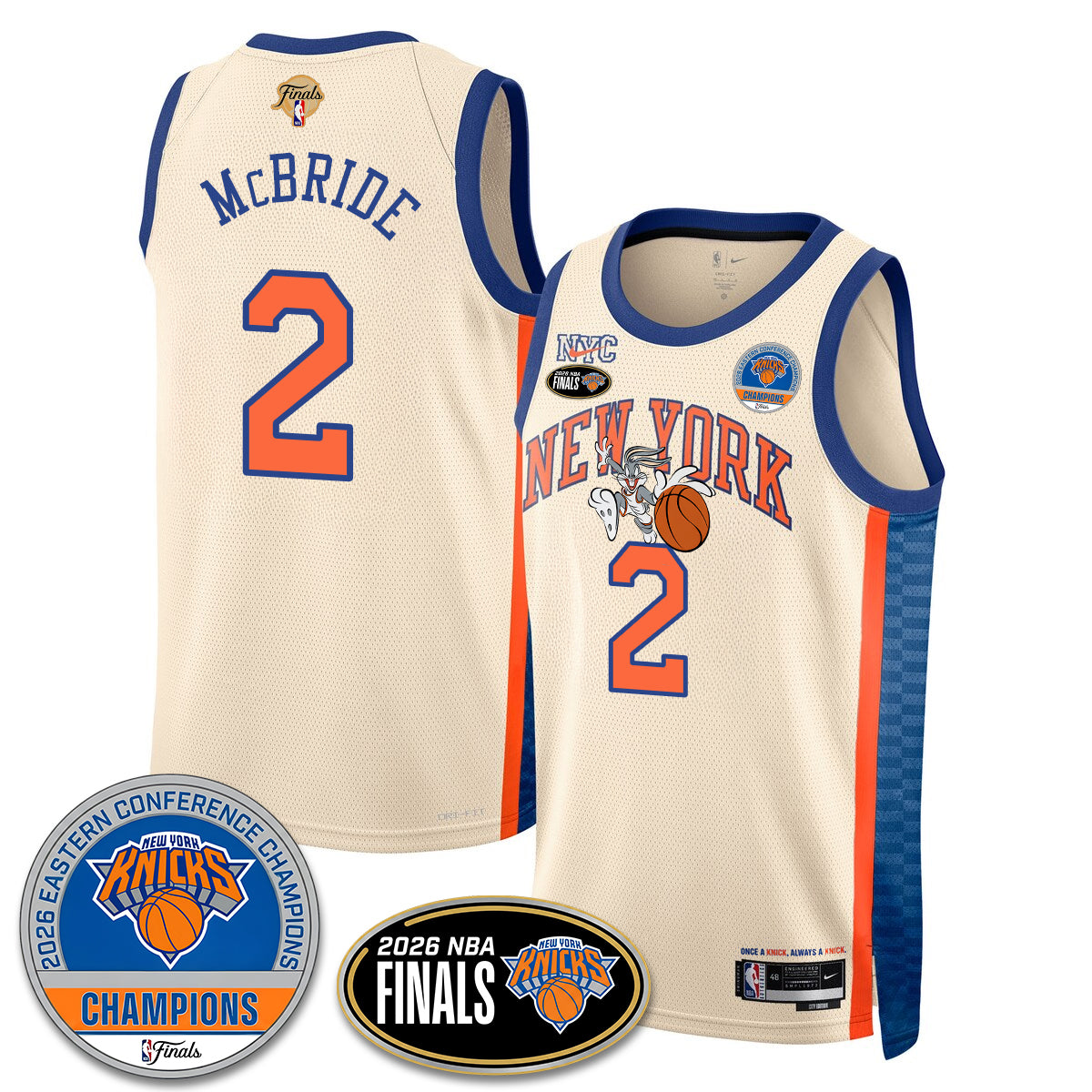 NYK 2026 NBA Eastern Conference Champions x Bunny Vapor Jersey - Stitched - image 25