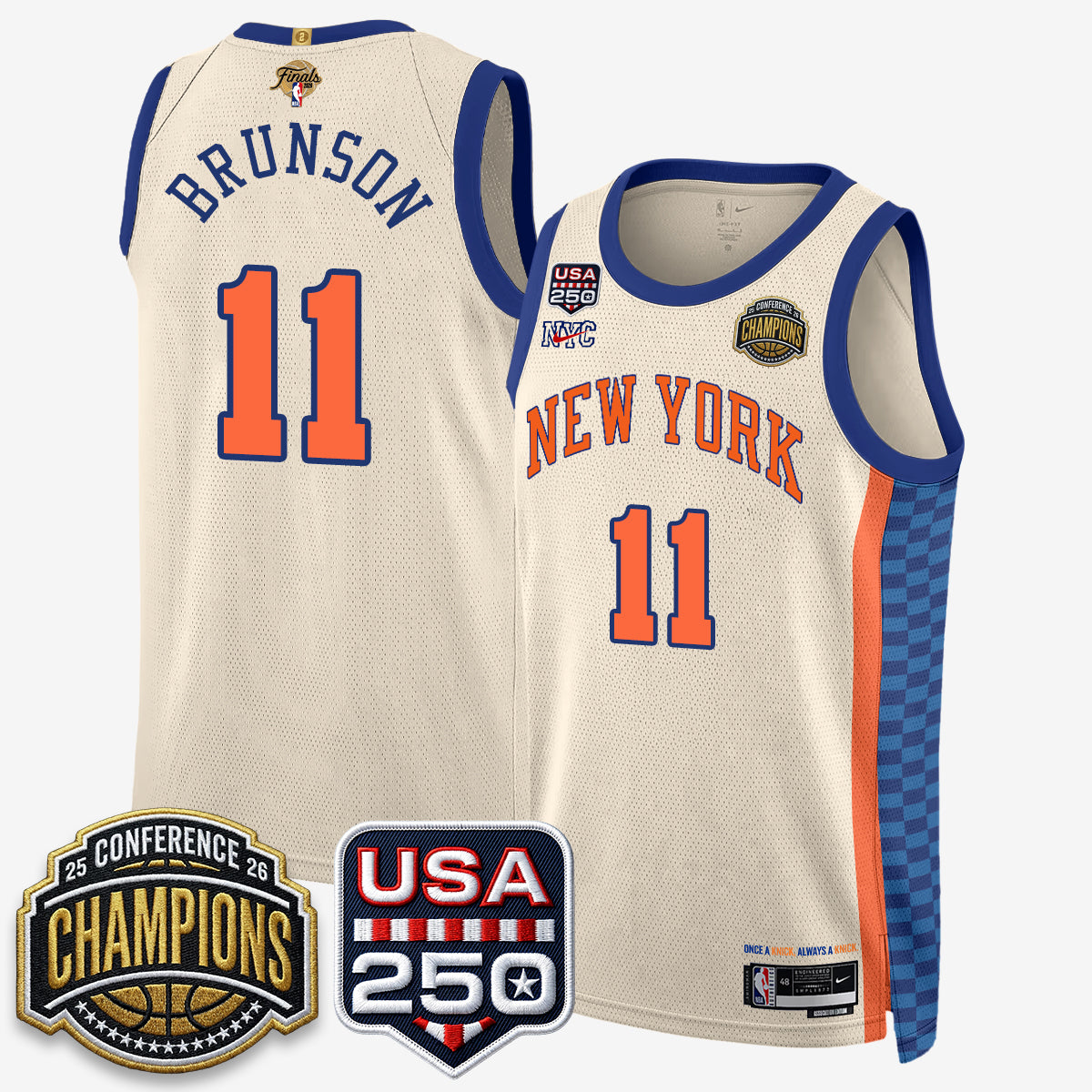 NYK 2026 NBA Eastern Conference Champions City Edition Jersey V2- Stitched (2) - image 37