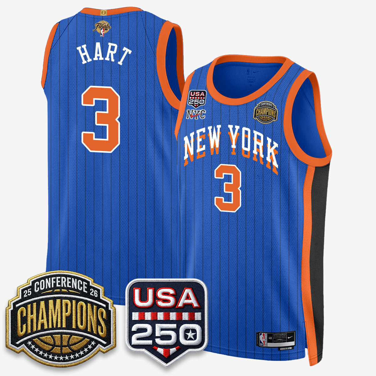 NYK 2026 NBA Eastern Conference Champions City Cream Edition Jersey V2- Stitched - image 14