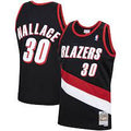 Portland Trail Blazers Rasheed Wallace 1999-00 Mitchell & Ness Black Basketball Jersey - image 1