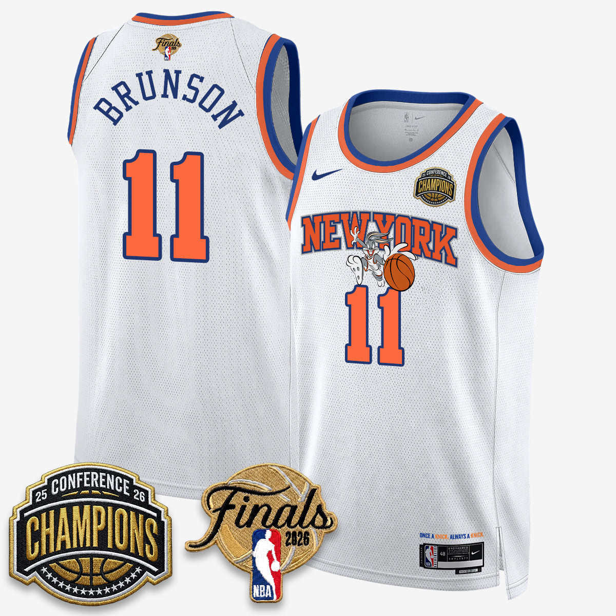 NYK 2026 NBA Eastern Conference Champions x Looney Tunes Vapor Jersey V2- Stitched - image 1