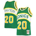 Seattle Supersonics Gary Payton 1994-95 Mitchell & Ness Green Basketball Jersey - image 1