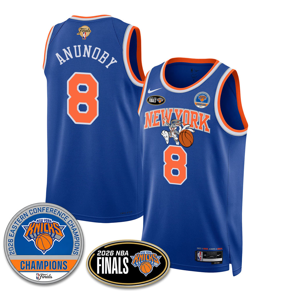NYK 2026 NBA Eastern Conference Champions x Bunny Vapor Jersey - Stitched - image 12