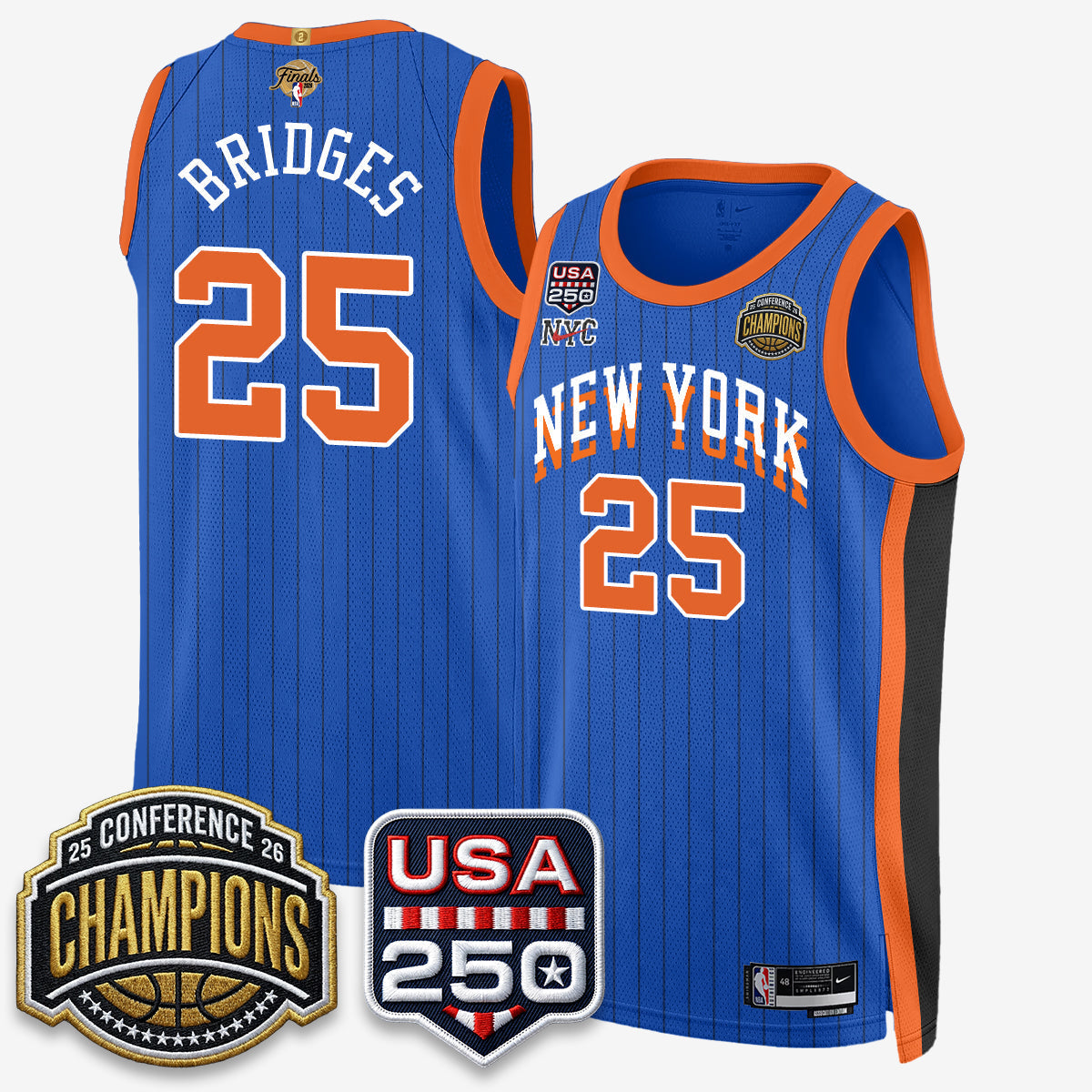 NYK 2026 NBA Eastern Conference Champions City Edition Jersey V2- Stitched (2) - image 13