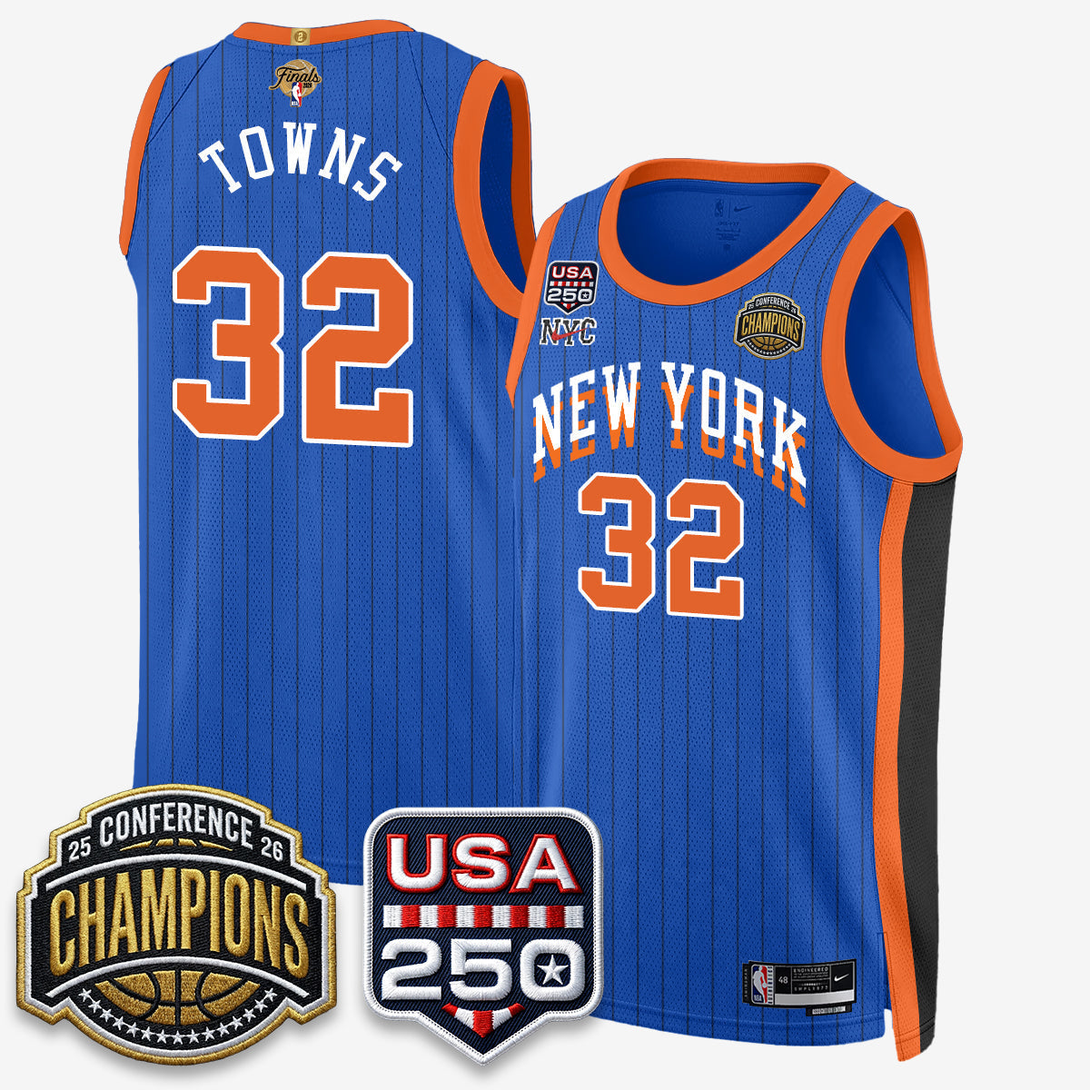 NYK 2026 NBA Eastern Conference Champions City Cream Edition Jersey V2- Stitched - image 11