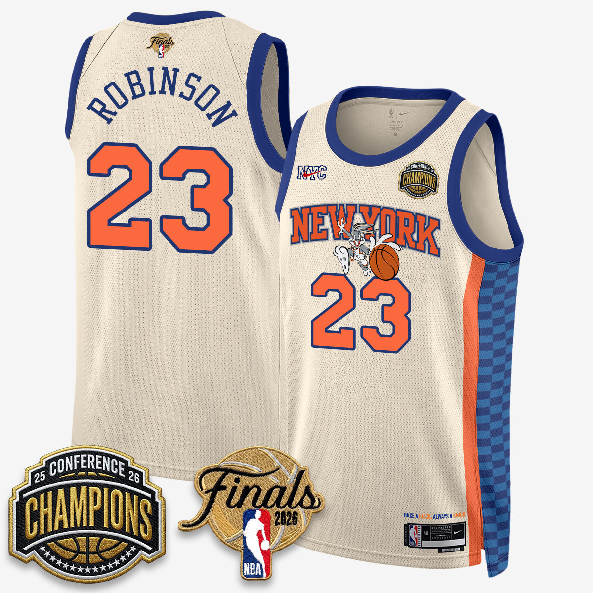 NYK 2026 NBA Eastern Conference Champions x Looney Tunes Vapor Jersey V2- Stitched - image 24