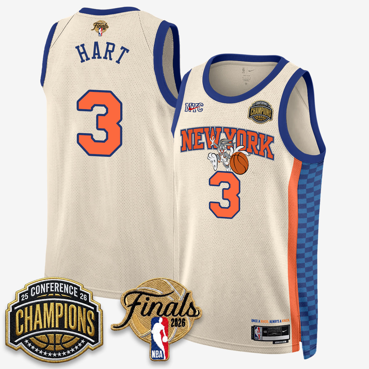 NYK 2026 NBA Eastern Conference Champions x Looney Tunes Vapor Jersey V2- Stitched - image 23