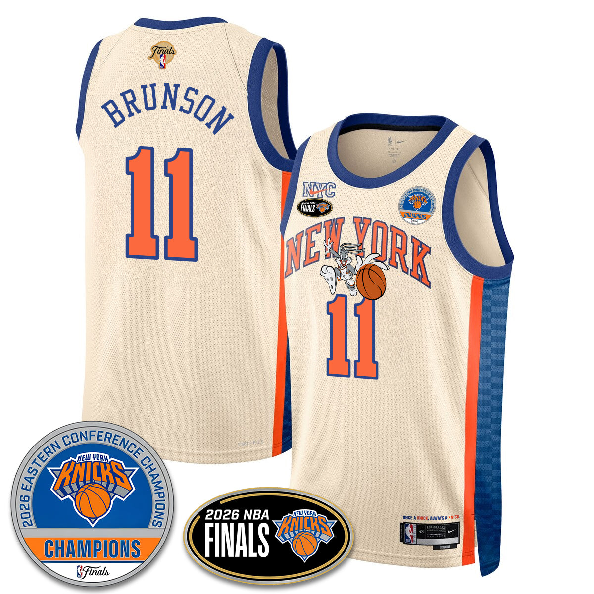NYK 2026 NBA Eastern Conference Champions x Bunny Vapor Jersey - Stitched - image 19