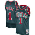 Chicago Bulls Derrick Rose 2008-09 Mitchell & Ness Green Basketball Jersey - image 1