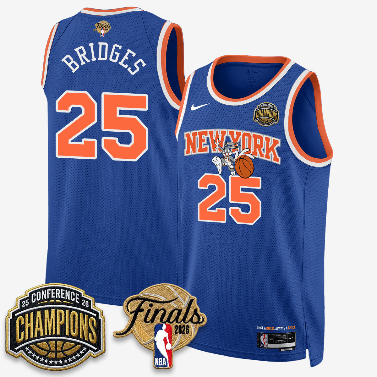 NYK 2026 NBA Eastern Conference Champions x Looney Tunes Vapor Jersey V2- Stitched - image 13