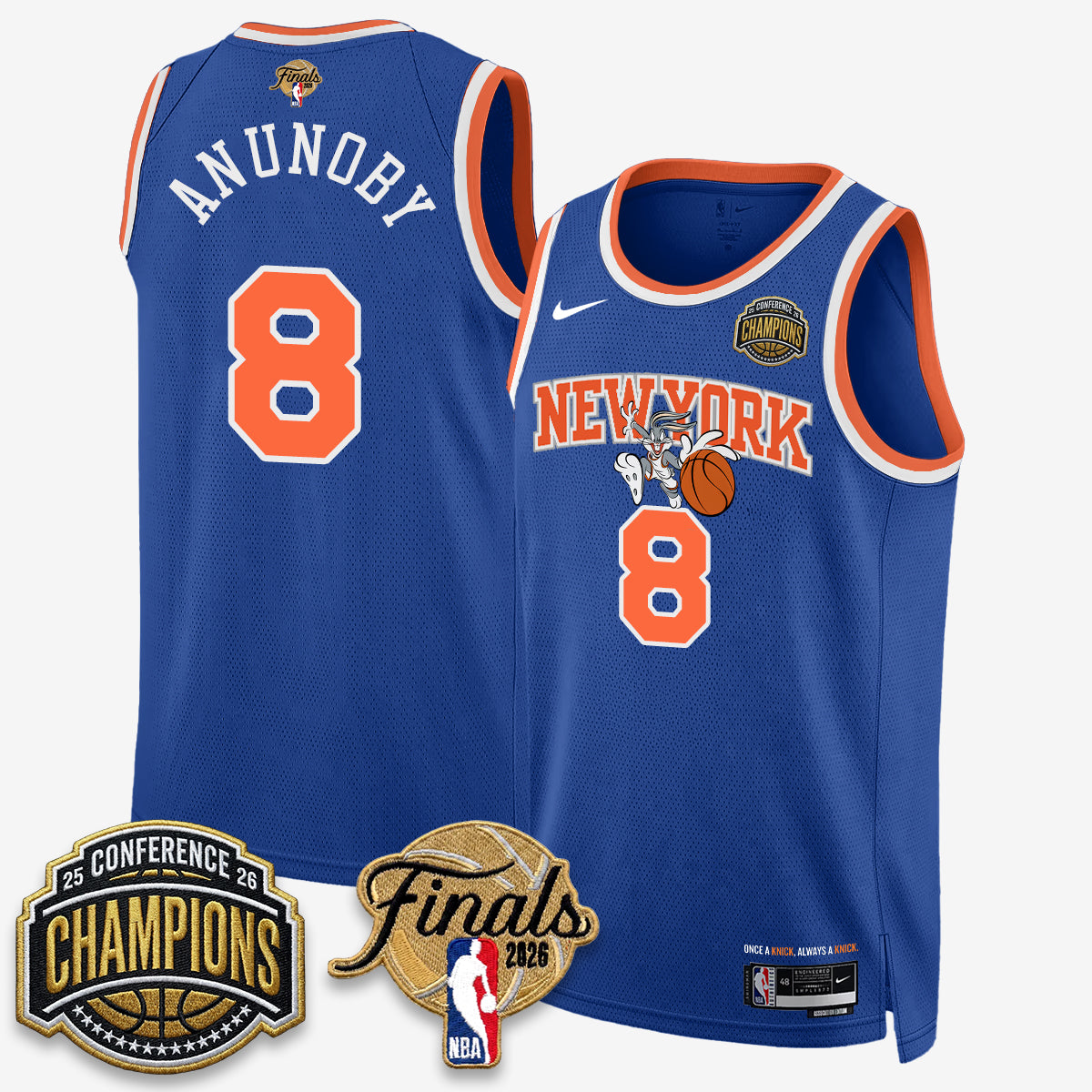 NYK 2026 NBA Eastern Conference Champions x Looney Tunes Vapor Jersey V2- Stitched - image 12