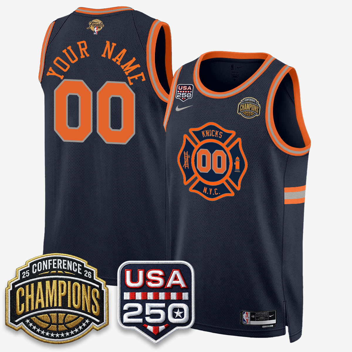 NYK 2026 NBA Eastern Conference Champions City Edition Custom Jersey - Stitched - image 3
