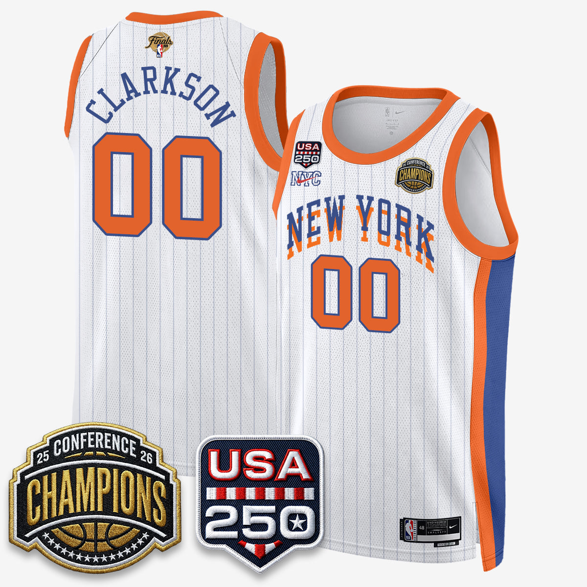 NYK 2026 NBA Eastern Conference Champions City Edition Jersey - Stitched - image 8