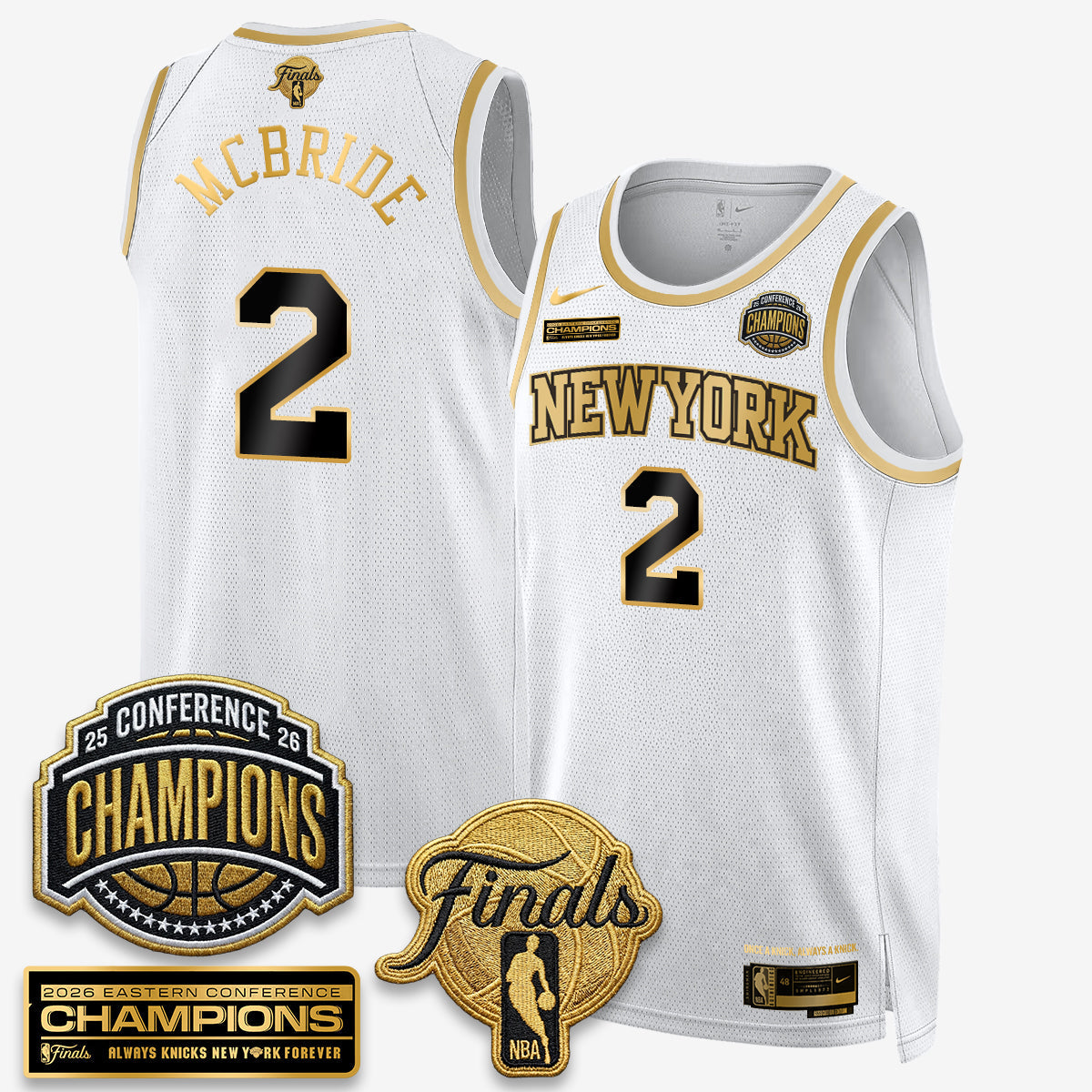 NYK 2026 NBA Eastern Conference Champions Black Gold Edition Jersey - Stitched (Tiktok) - image 25
