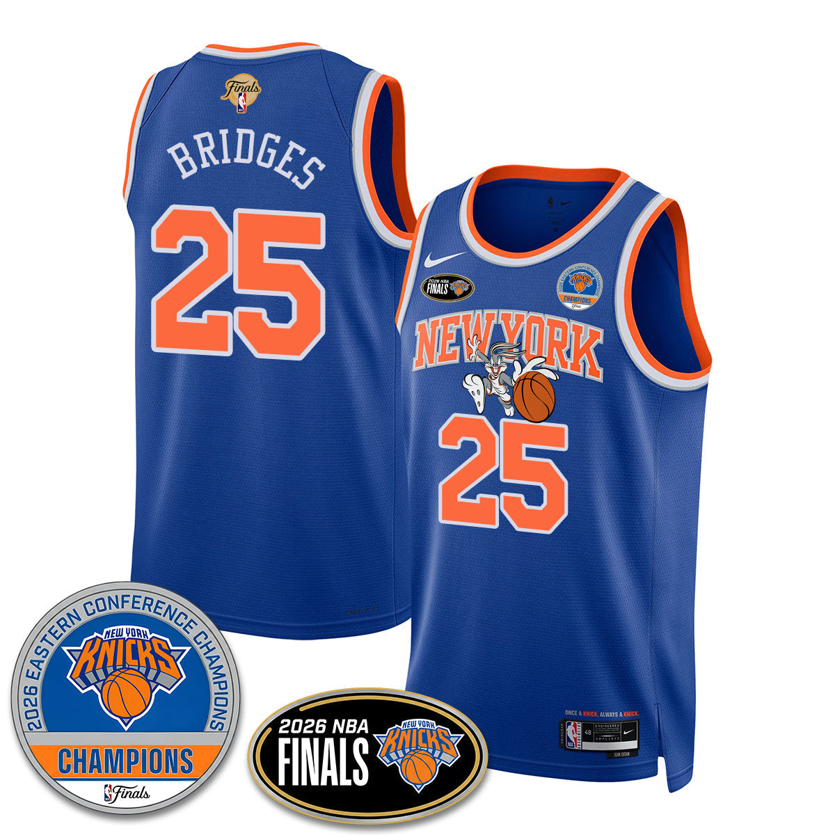 NYK 2026 NBA Eastern Conference Champions x Bunny Vapor Jersey - Stitched - image 13