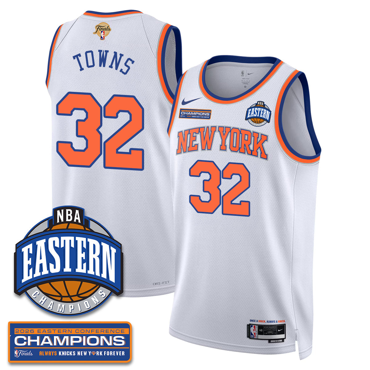 NYK 2026 NBA Eastern Conference Champions Vapor Jersey - Stitched - image 11